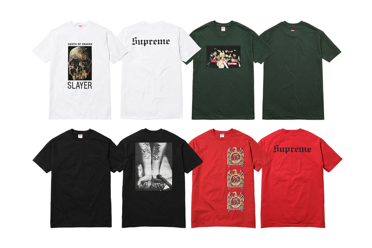 Slayer x Supreme 2016 Fall Collection