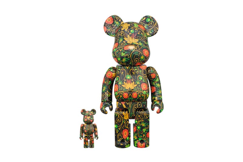 SSUR Medicom Toy Bearbrick black russia floral