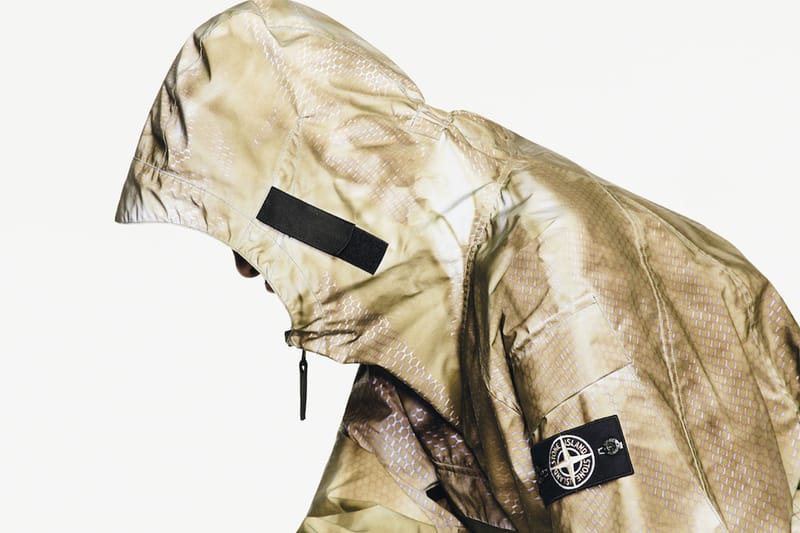 stone island gold jacket