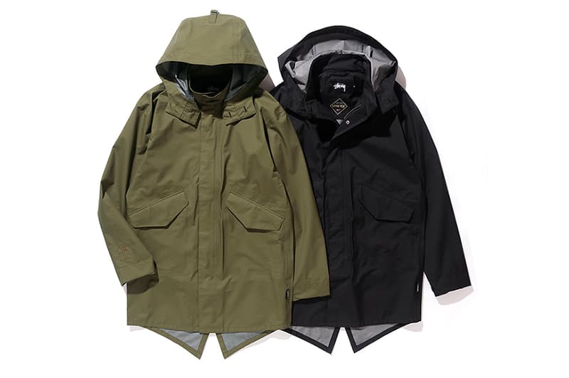 Stüssy x GORE-TEX 2016 FW Fishtail Parka olive navy