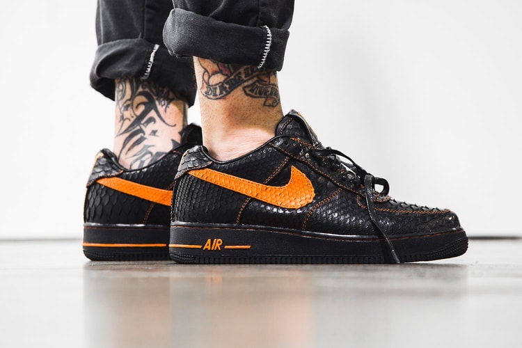The Shoe Surgeon Serves up a Python-Clad VLONE x Nike Air Force 1