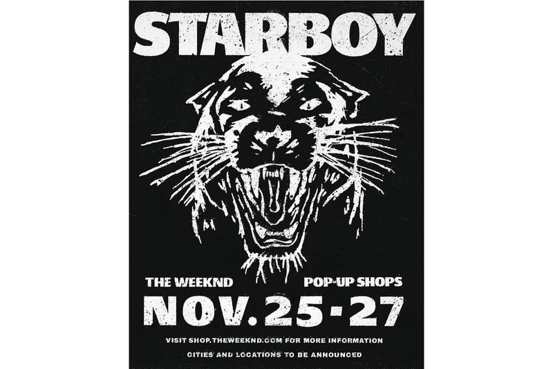 The Weeknd Announces Second Round of 'Starboy' Pop-Up Shops