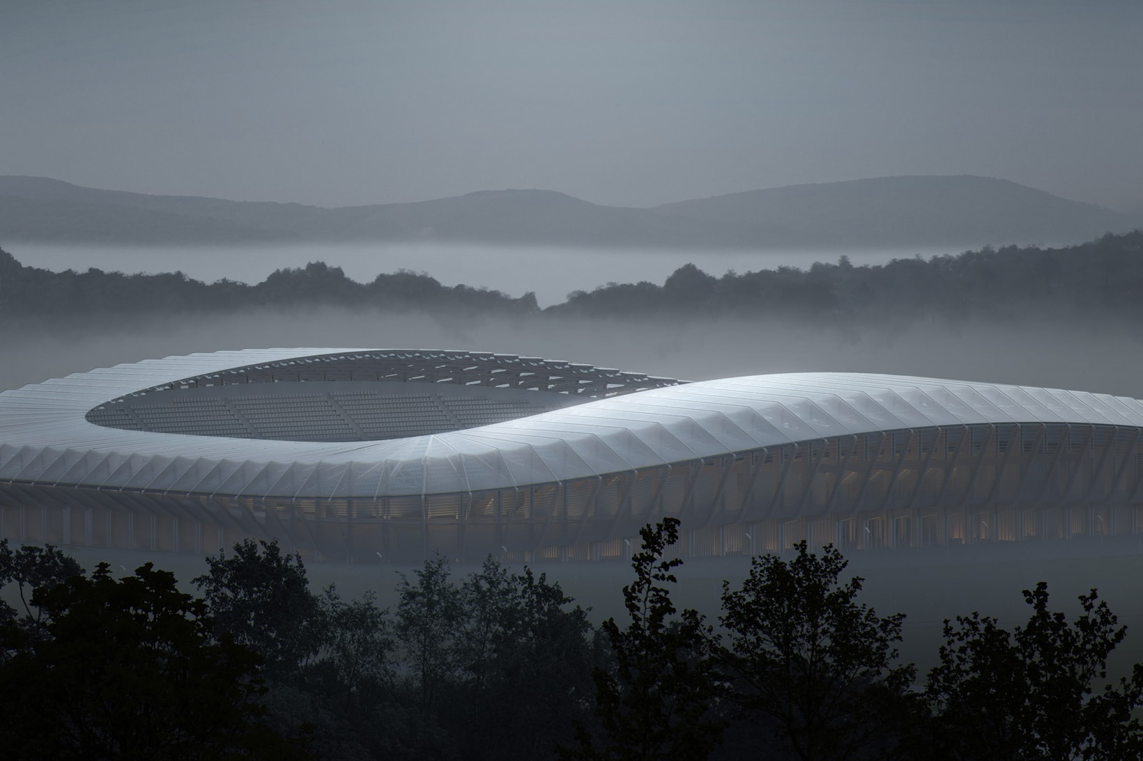 Zaha Hadid Architects First Wooden Soccer Stadium Forest Green Rovers