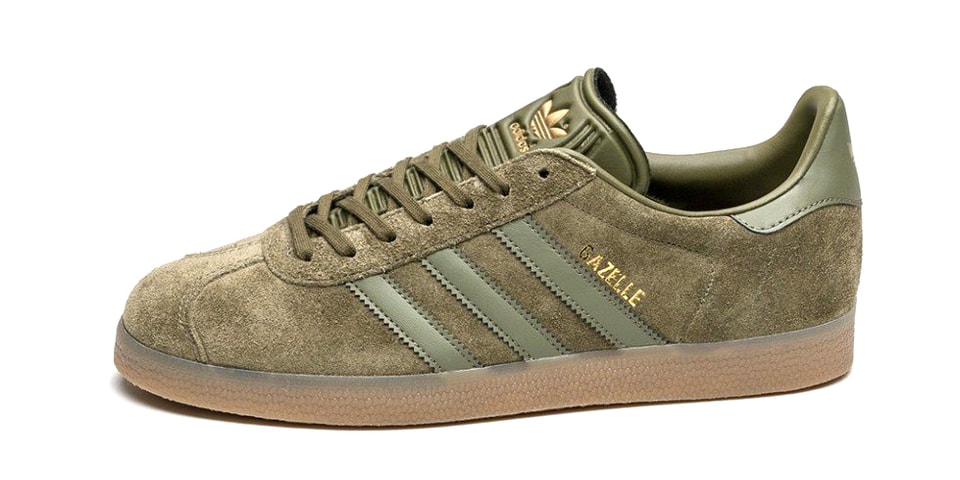 adidas Gazelle in Olive Cargo with Gum Sole | Hypebeast adidas Gazelle in Olive Cargo with Gum Sole | Hypebeast