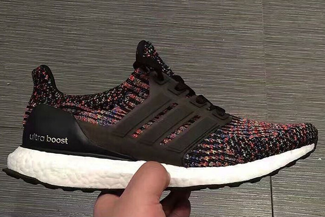 adidas ultra boost black multicolor xs