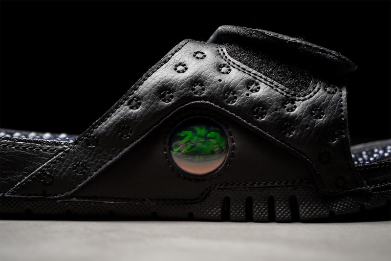 Air Jordan 13 Slider black cat