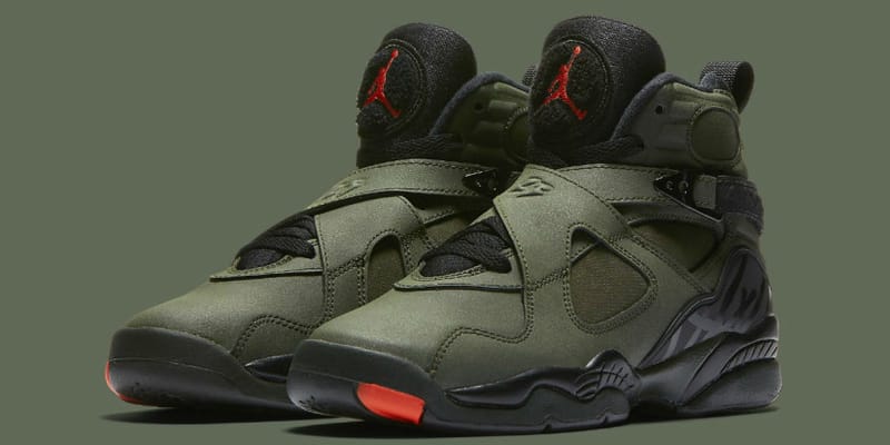 army green jordan 8