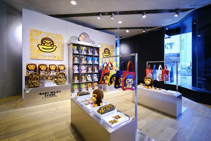 Baby Milo Pop-Up Hong Kong A Bathing Ape BAPE Ape Head ABC 1st Camo IT Stores NIGO