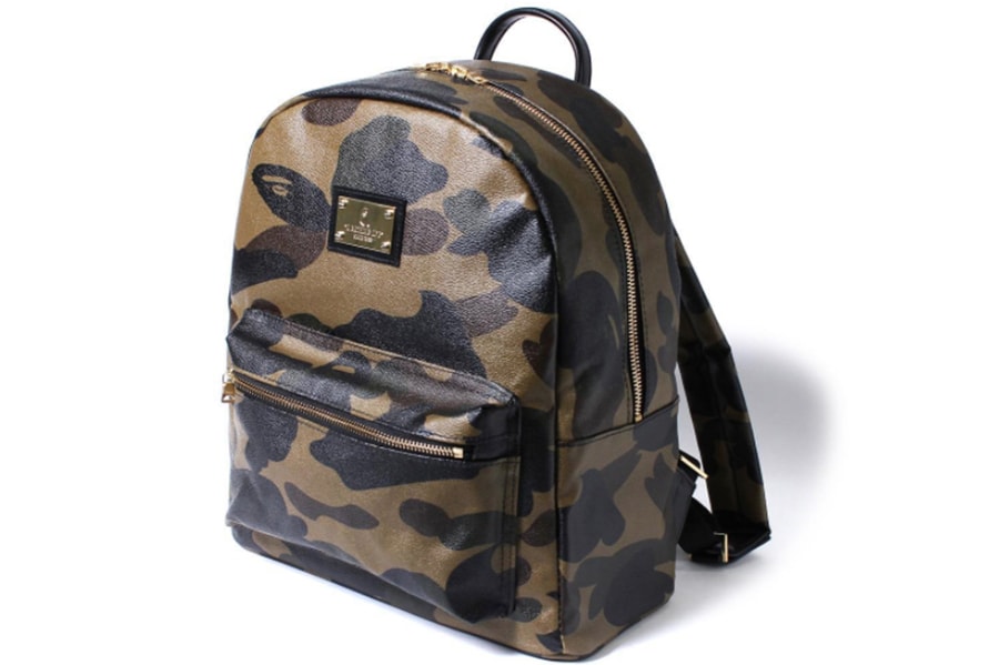 BAPE Leather Camouflage Backpack