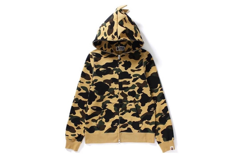 BAPE Camo Dinosaur Full Zip Hoodie