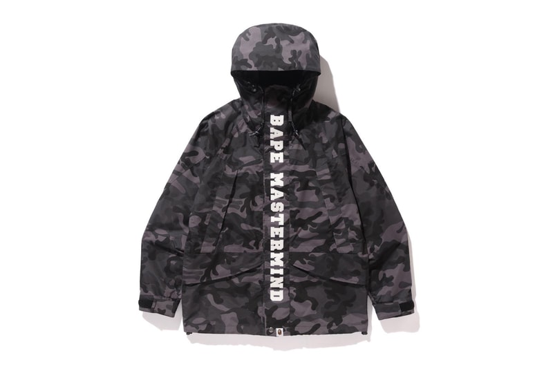 BAPE x mastermind JAPAN 2016 Full Collaboration Unveiled A Bathing Ape Japan Varsity Jackets Rain Jackets Skull-and-bones motif Camouflage APE head