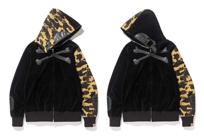 BAPE x mastermind JAPAN 2016 Full Collaboration Unveiled A Bathing Ape Japan Varsity Jackets Rain Jackets Skull-and-bones motif Camouflage APE head