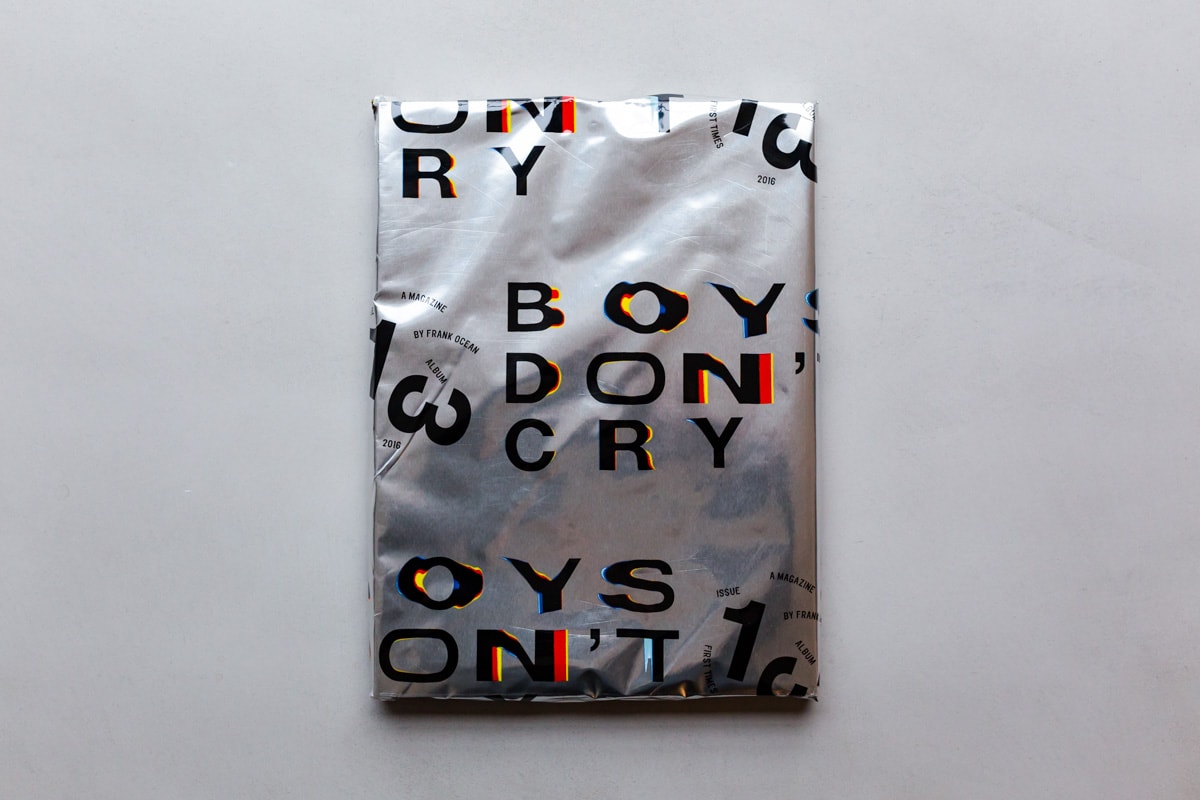 Frank Ocean Boys Don't Cry Magazine