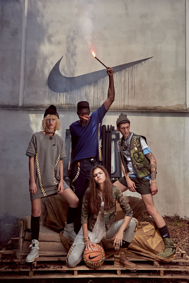 Cartel 011 and A La Garçonne Nike Special Field Air Force 1 Editorial
