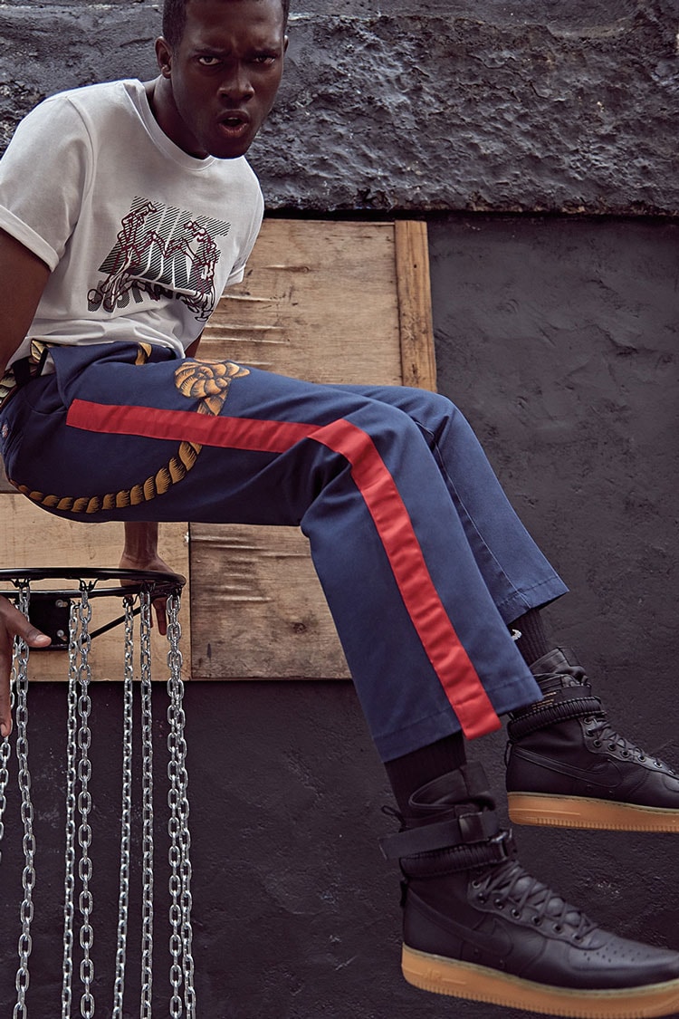 Cartel 011 and A La Garçonne Nike Special Field Air Force 1 Editorial
