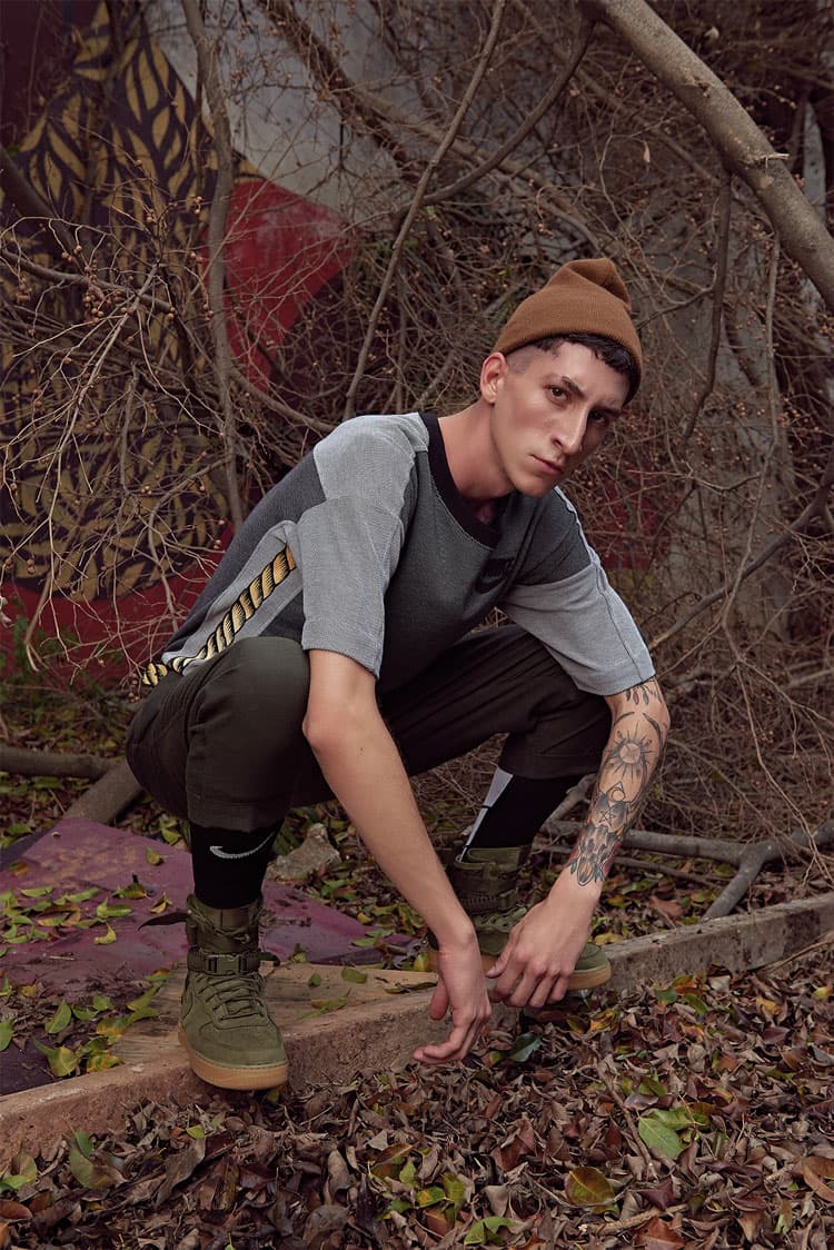Cartel 011 and A La Garçonne Nike Special Field Air Force 1 Editorial