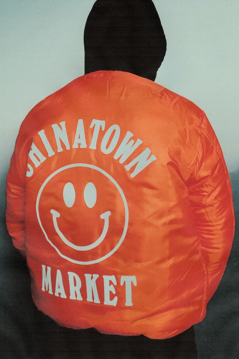 Chinatown Market Reversible 3M Reflective Nylon Bomber Jacket