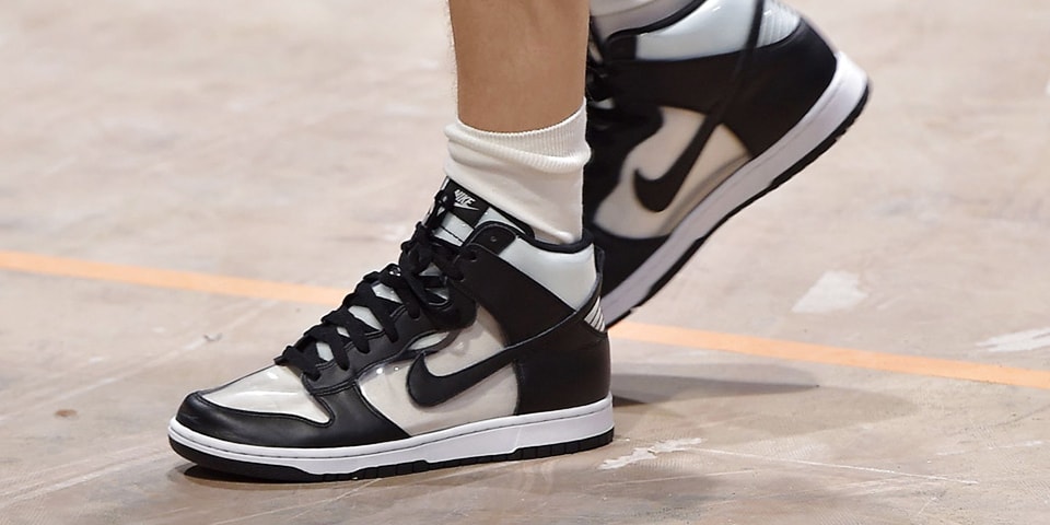 Hardness have a finger in the pie hand over COMME des GARÇONS HOMME Plus x Nike Dunk High Price | Hypebeast