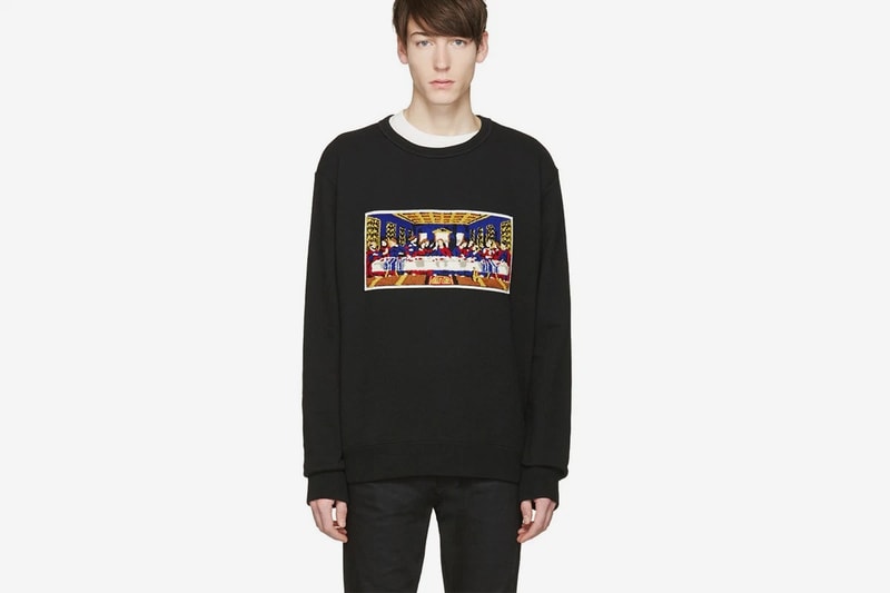 Facetasm Black 'Last Supper' Pullover