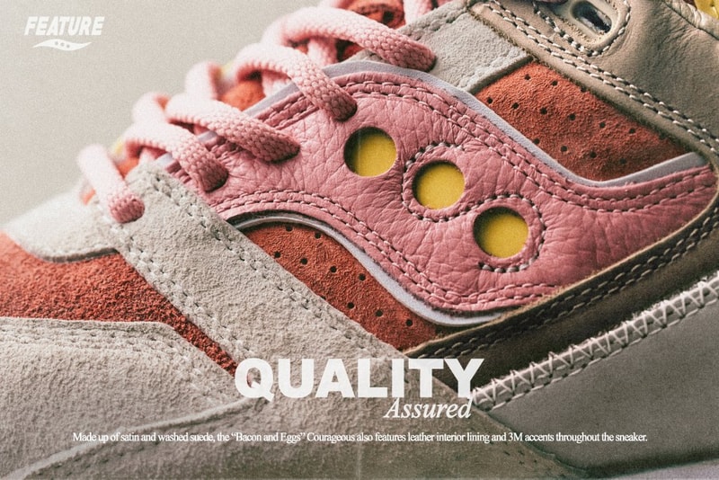 Feature Saucony Courageous Bacon Eggs Breakfast Sneaker