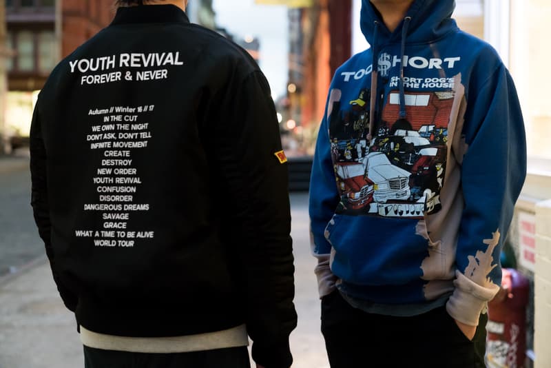 forever 21 camron guns n roses metallica thrasher too short bomber jacket ankle zip jeans