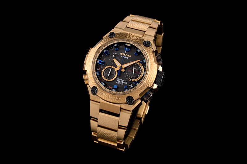 G SHOCK MRG G1000 Gold Hammertone Watch