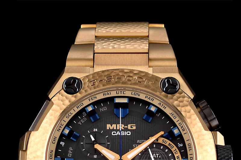 G SHOCK MRG G1000 Gold Hammertone Watch