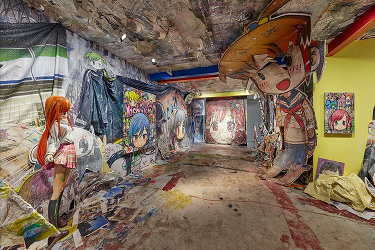 Mr. Transforms Galerie Perrotin's Seoul Outpost Into a War-Plagued Manga World
