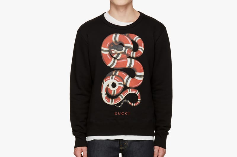 gucci snake pullover