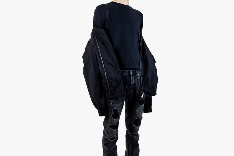 Helmut Lang Pre Spring 2017 Collection Archive Denim Bondage Strap