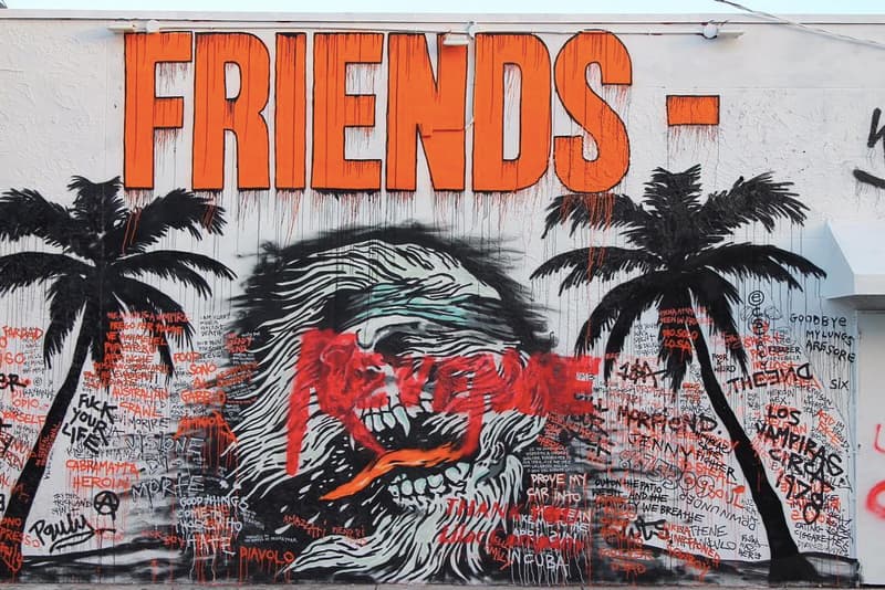 Ian Connor Painting Revenge Grafitti VLONE Pop Up ASAP Bari