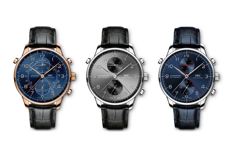 IWC Presents Three New Split-Second Chronographs in Honor of Its European Flagships the Portugieser Chronograph Rattrapante Milan Paris Munich