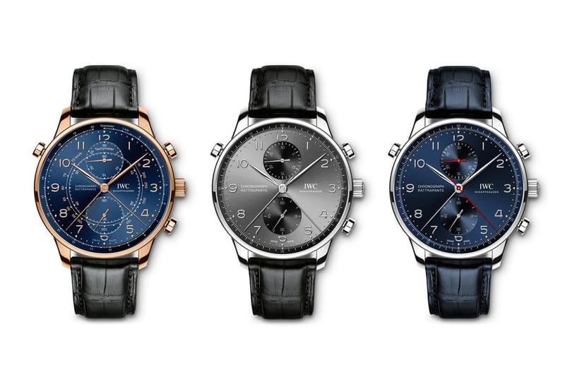 IWC Presents Three New Portugieser Chronograph Rattrapantes in Honor of Its European Flagships