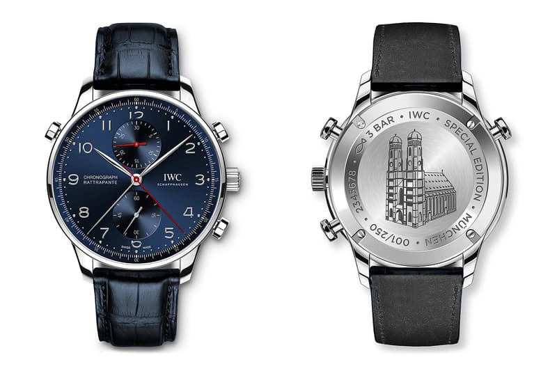 IWC Presents Three New Split-Second Chronographs in Honor of Its European Flagships the Portugieser Chronograph Rattrapante Milan Paris Munich