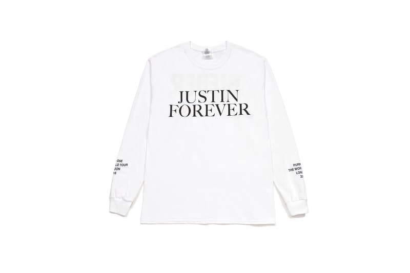 Justin Bieber Purpose Tour 2017 Spring/Summer Collection jb luxury line i.t