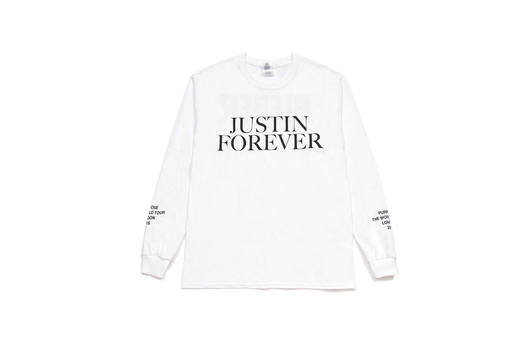 Justin Bieber Purpose Tour 2017 Spring/Summer Collection jb luxury line i.t