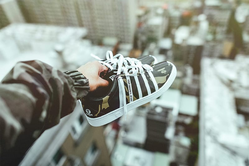 K-Swiss Teams up With AAPE on the Classic '66