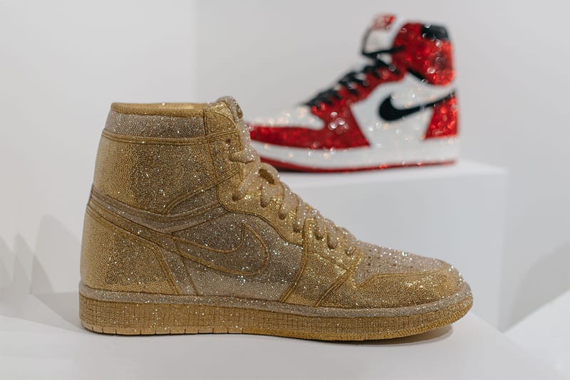 Who Designed These Swarovski Crystal-adorned Air Jordan 1s Seen at SCOPE Miami? 