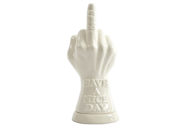 NEIGHBORHOOD's Cheeky Middle Finger Incense Chamber Now Comes in White