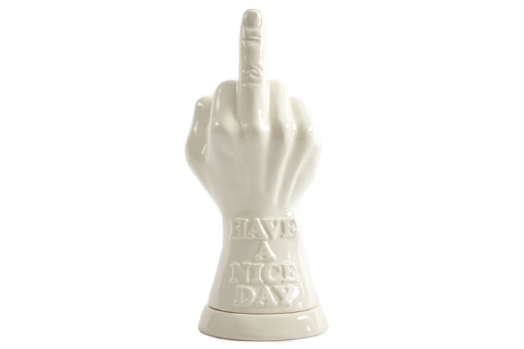 NEIGHBORHOOD's Cheeky Middle Finger Incense Chamber Now Comes in White