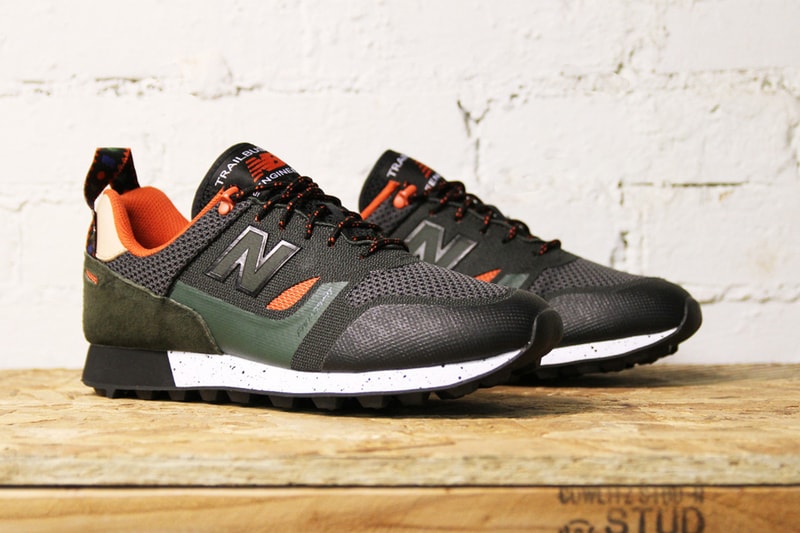 New Balance Trailbuster Re-Engineered Textile black forest green orange