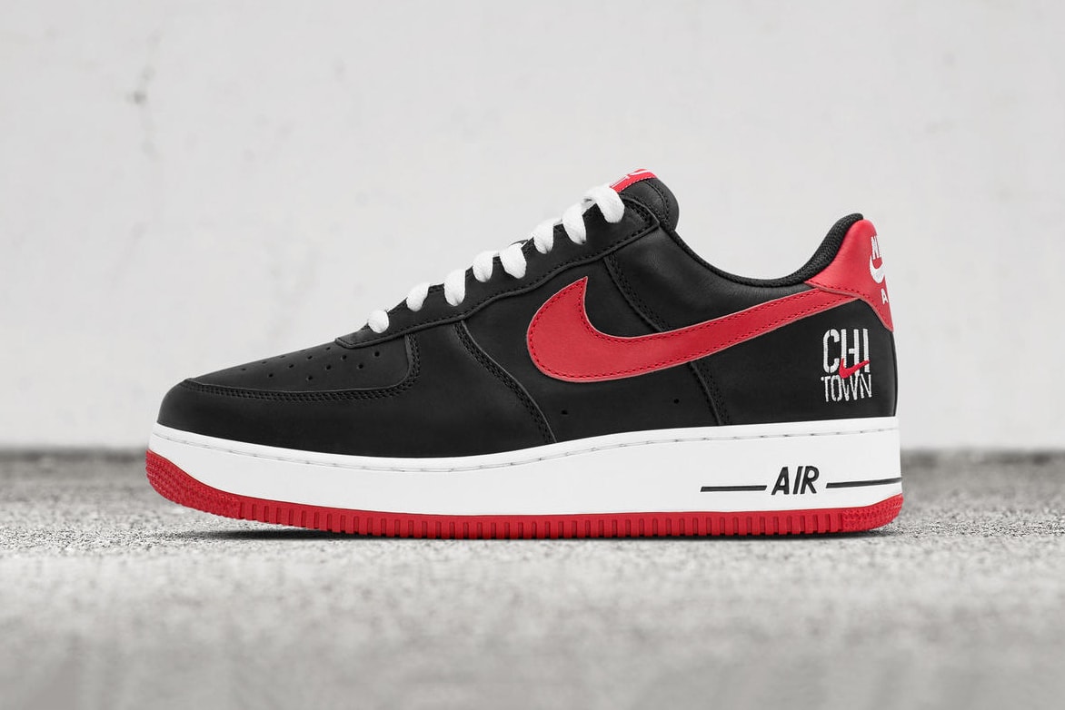 Nike Air Force 1 Low Chi Town Chicago Black Red White