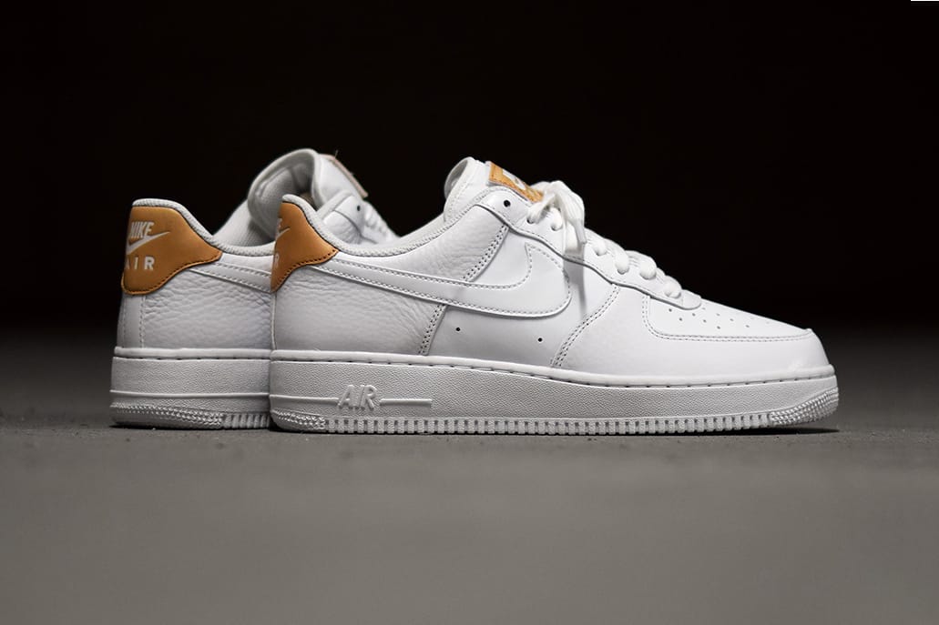 white black and tan air force 1