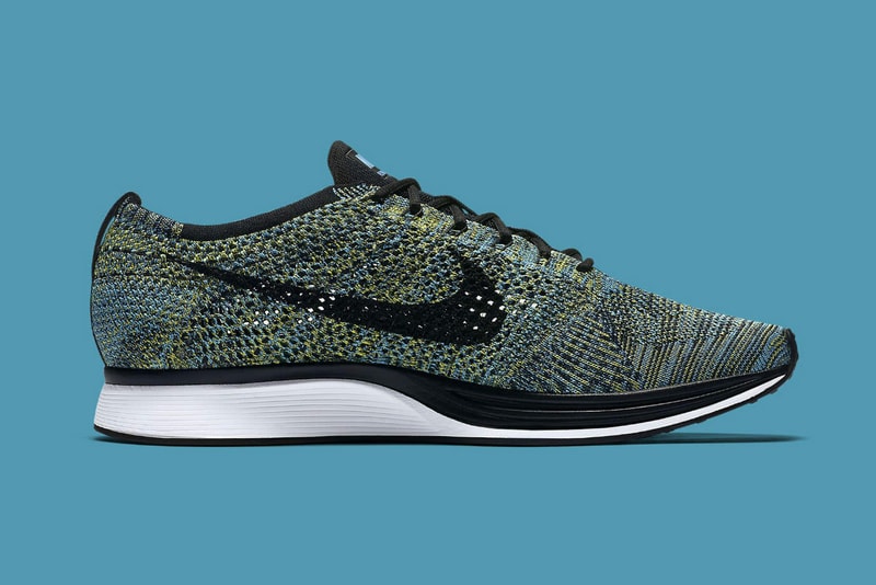 Nike Flyknit Racer "Blue Glow" Sneakers Swoosh