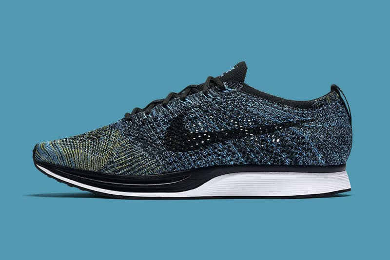 Nike Flyknit Racer "Blue Glow" Sneakers Swoosh