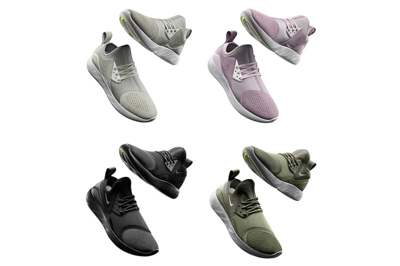 Nike LunarCharge Light Bone Iced Lilac Triple Black Medium Olive Violet Dust