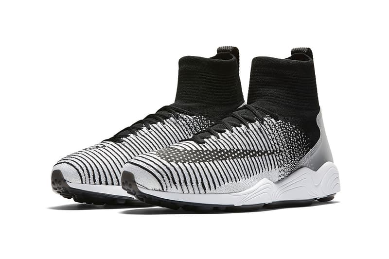 Nike Mercurial Flyknit IX Black and White Sneaker