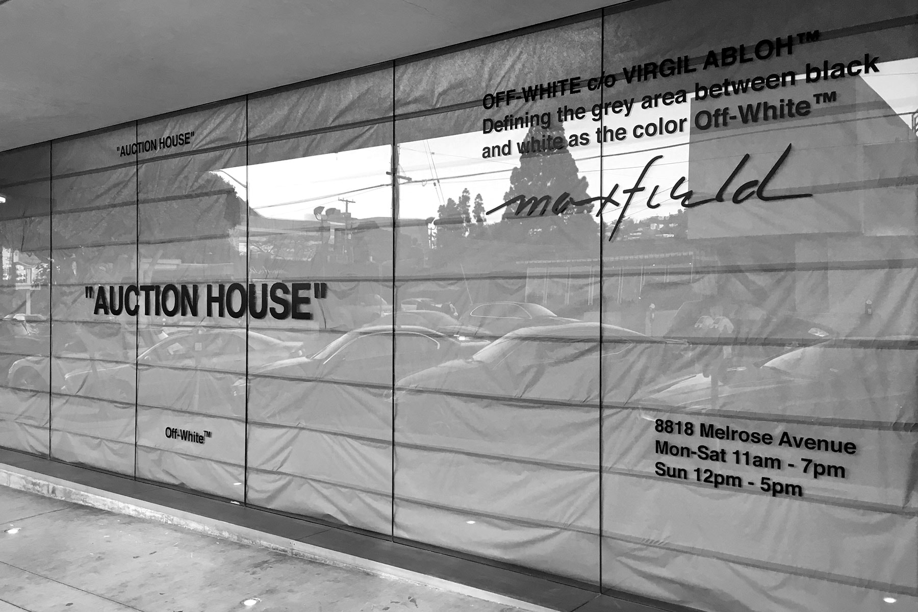 OFF-WHITE Maxfield Gallery Temporary Shop Pop-Up Los Angeles