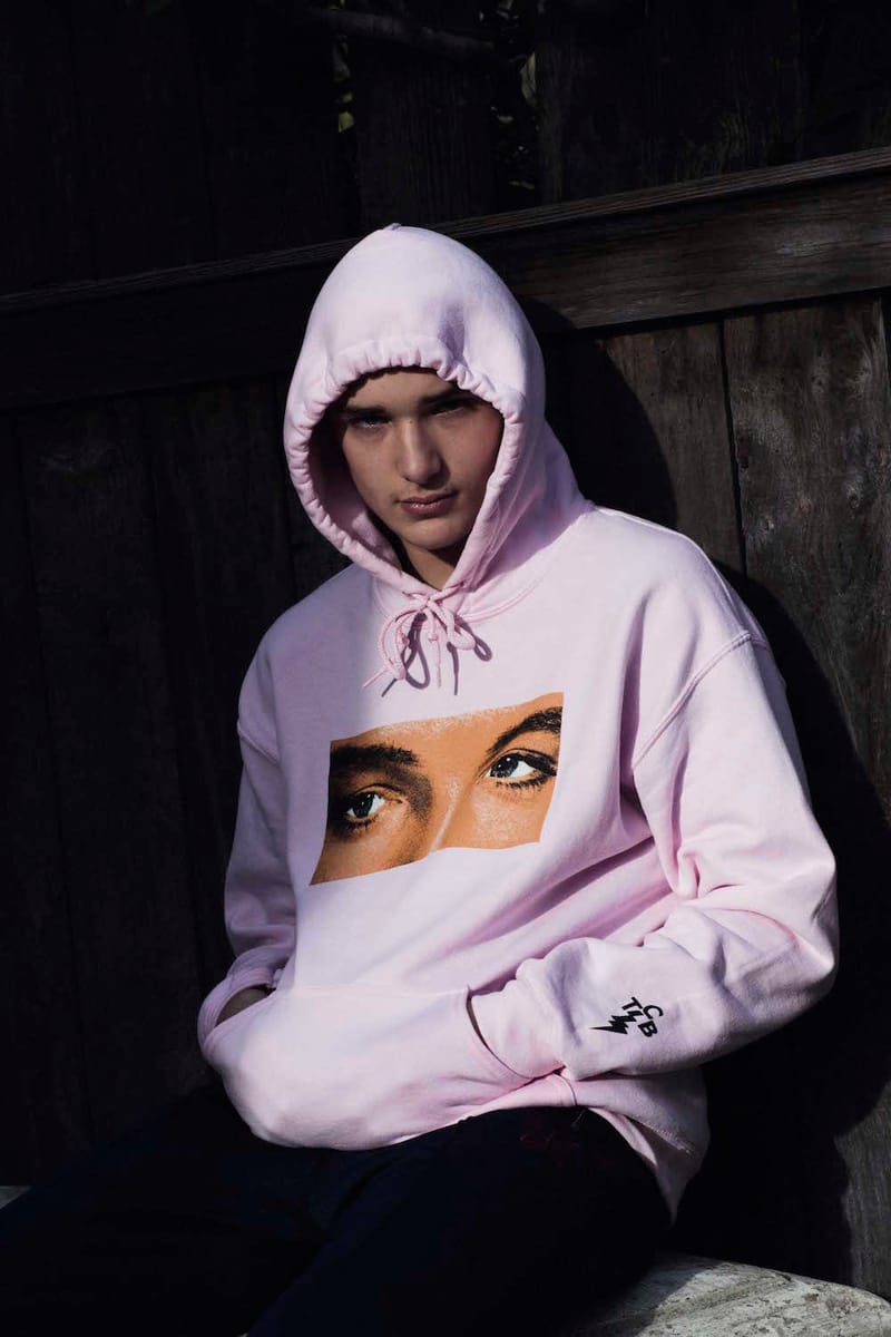 pleasures pink hoodie