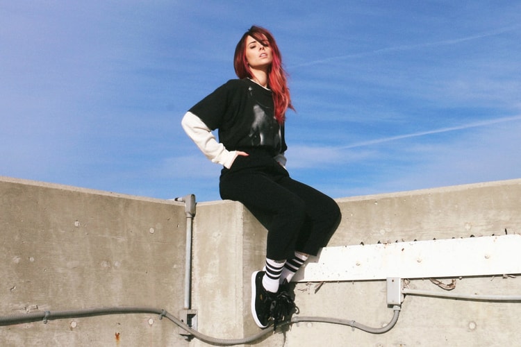 Alysha Nett Knots Up Her Satin-Bow Topped PUMA Basket Heart